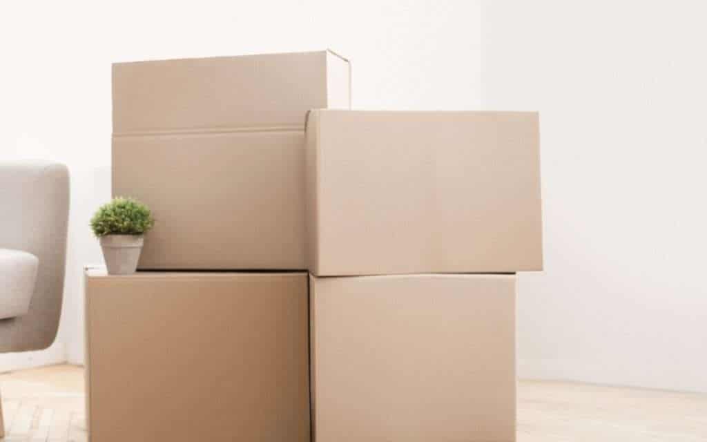 Furniture with a moving company in Kitty Hawk packed in a living room